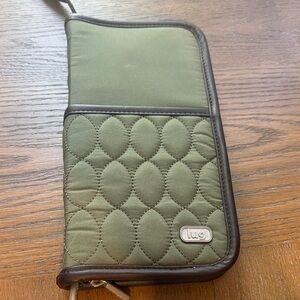 Lug Forest Green Quilted Wallet